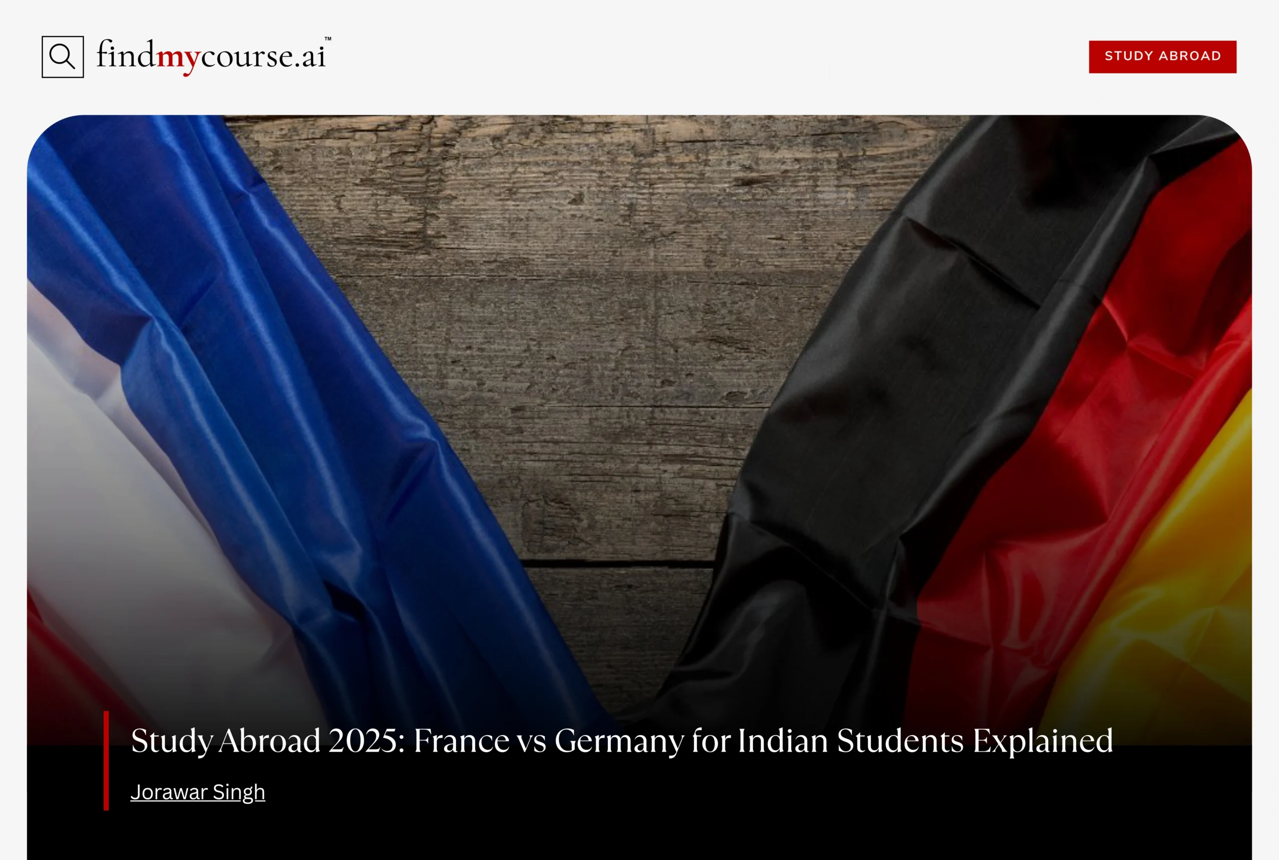 Flags representing France and Germany for study abroad guide – Find my course | FindMyCourse.ai