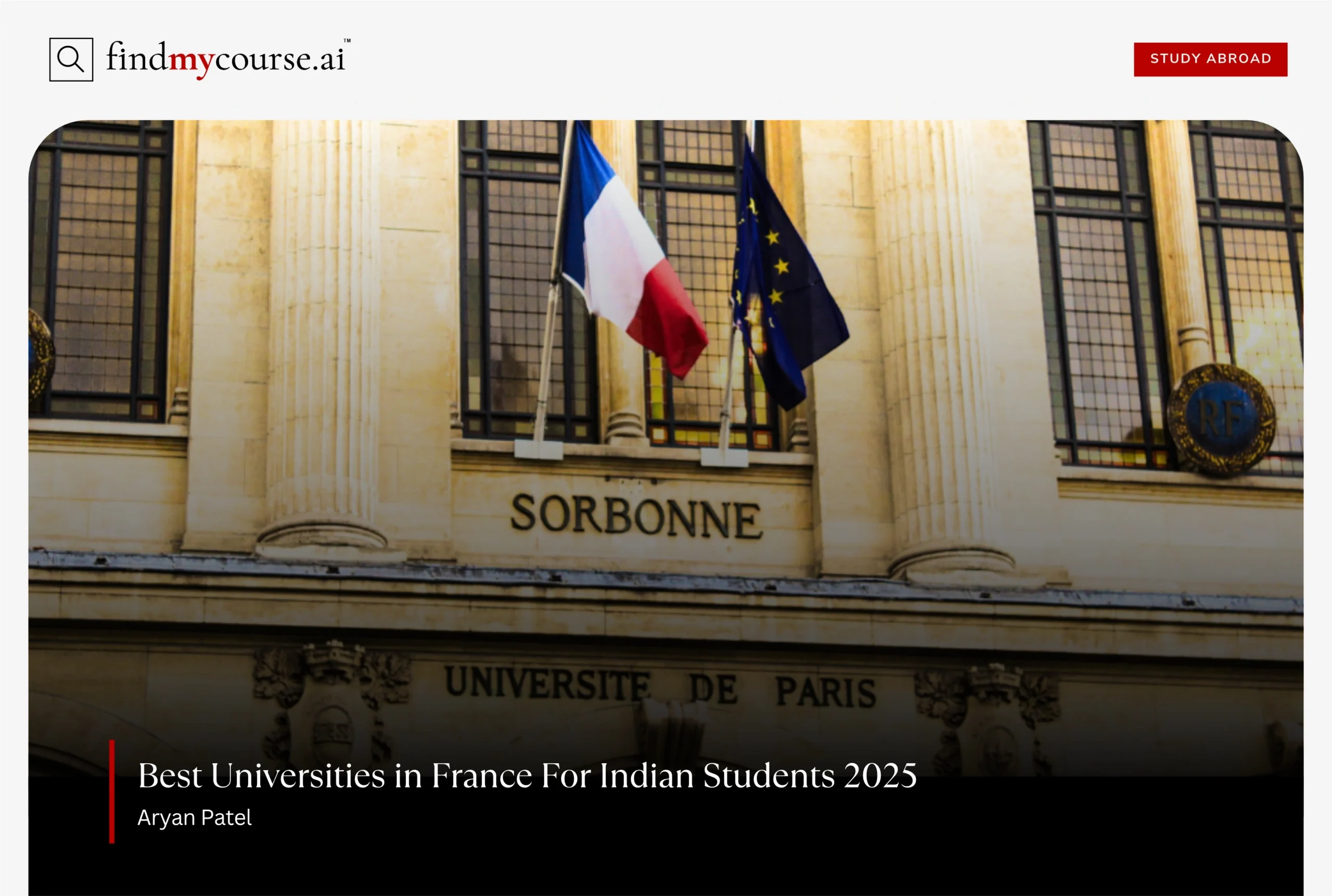 Historic Sorbonne building showcasing best universities in France – Findmycourse.ai