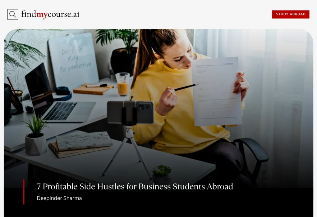 Women explaining in front of camera, denoting side hustles for collage students — Findmycourse.ai