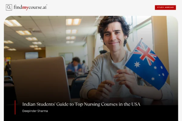 Course Change in Australia: A Complete Guide for Indian Students (2025) Student holding Australian flag representing course change process in Australia — Findmycourse.ai