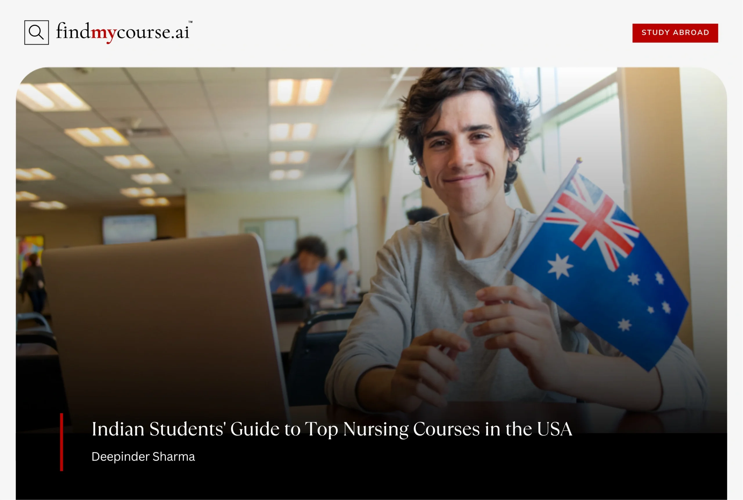 Student holding Australian flag representing course change process in Australia — Findmycourse.ai