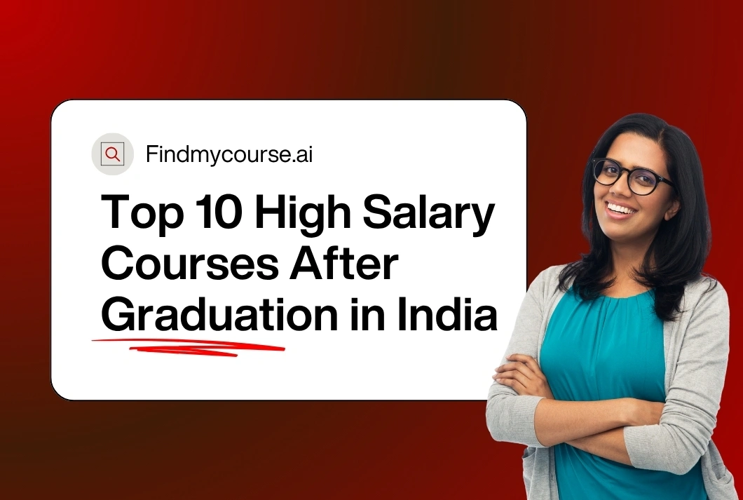 A confident woman showcasing high salary courses after graduation – Findmycourse.ai