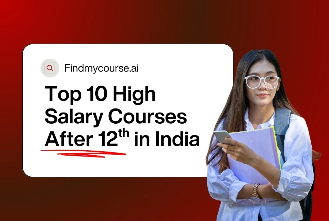 High school student holding books showcasing high salary courses after 12th – findmycourse.ai