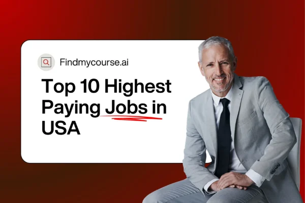 Professional man in suit showcasing highest paying jobs in USA – Findmycourse.ai