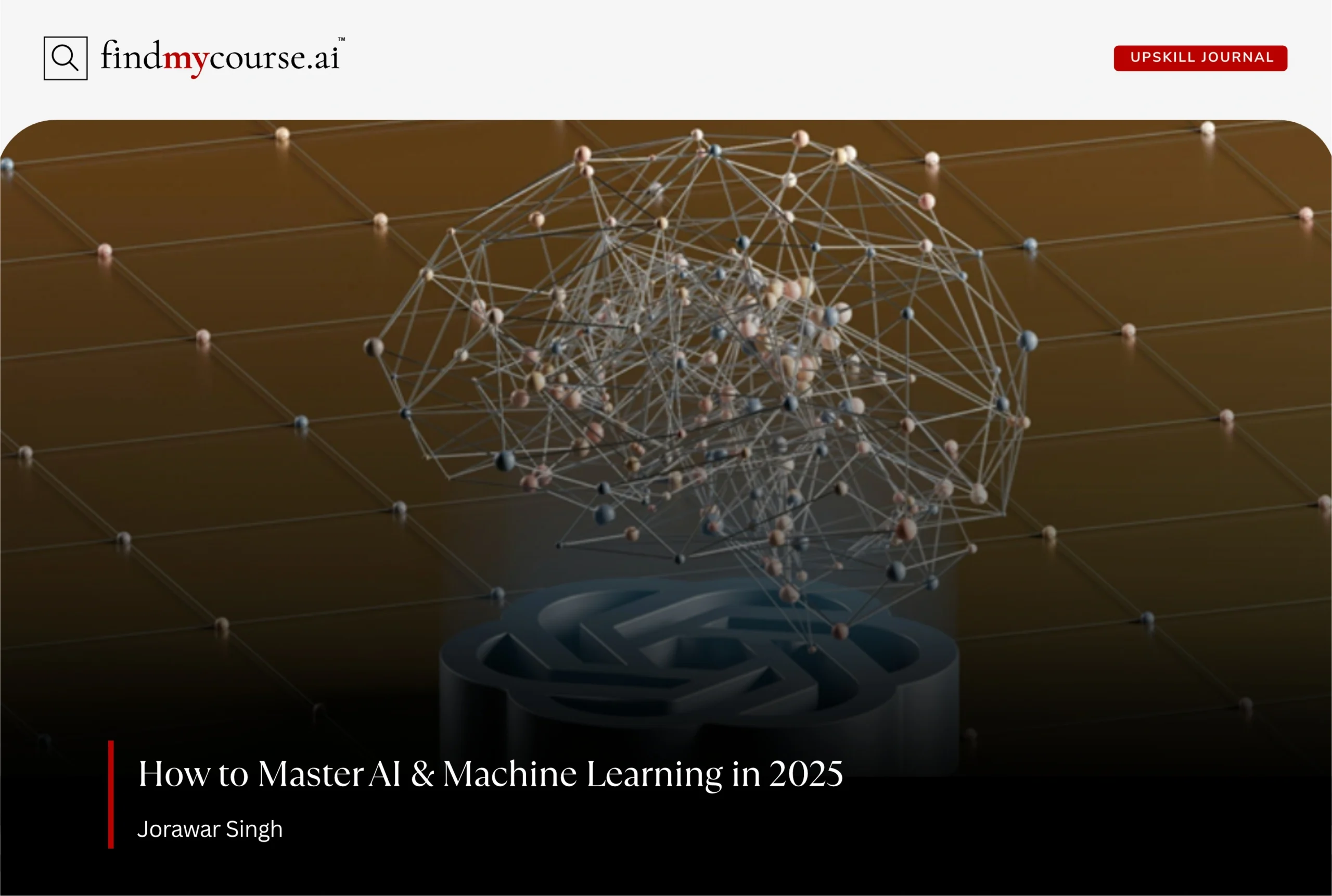 3D brain model representing AI and Machine Learning technology – findmycourse.ai