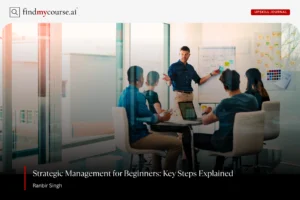 Professional team in a meeting showcasing strategic management process – Findmycourse.ai