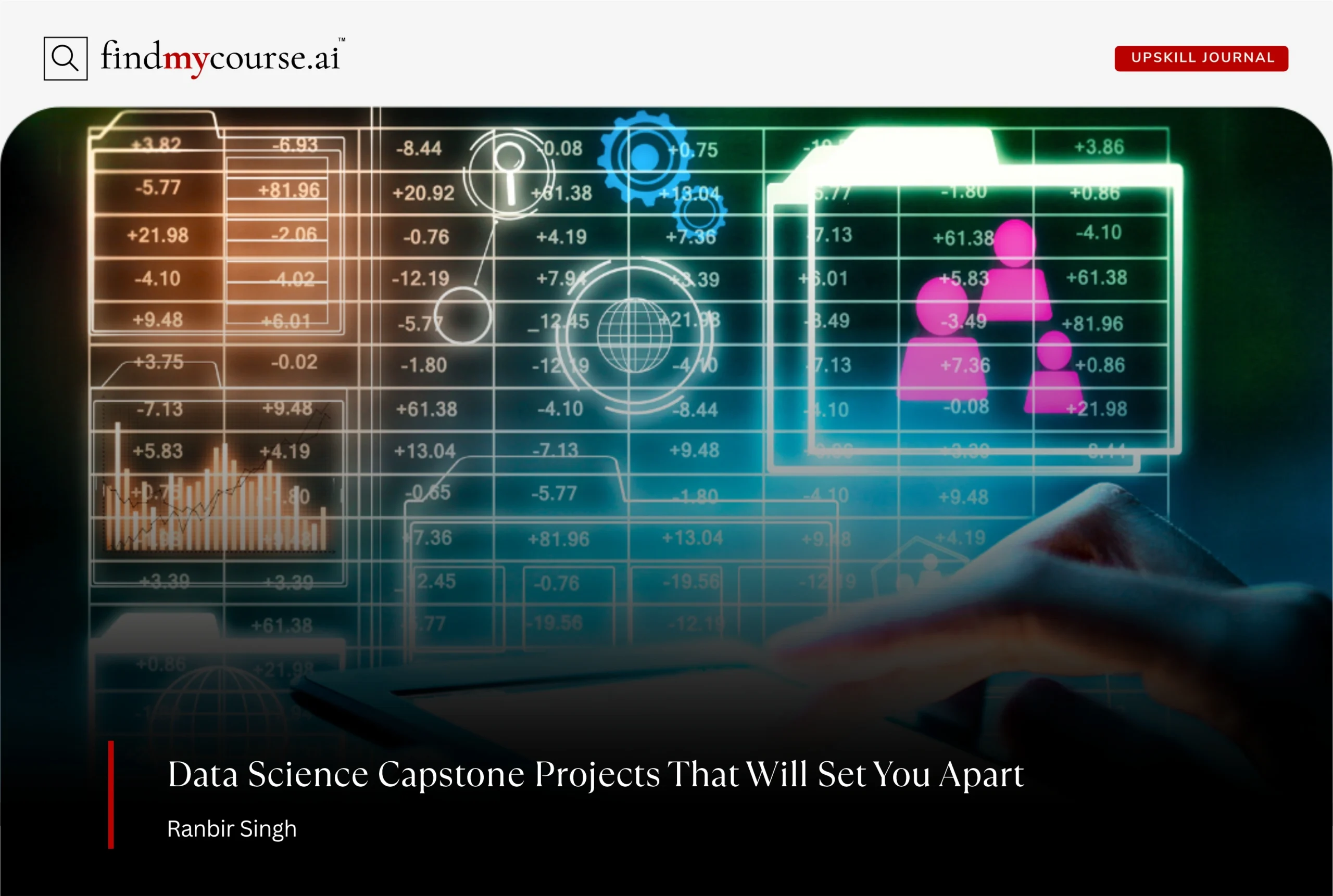 Student working on statistical data representing data science project ideas — Findmycourse.ai