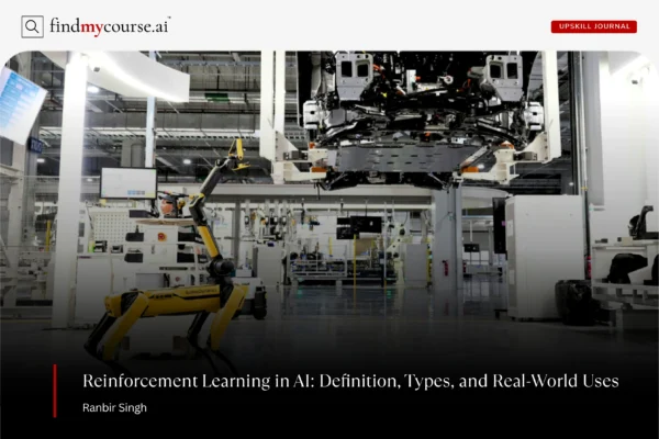 Reinforcement learning in action at auto plant with a robot — Findmycourse.ai