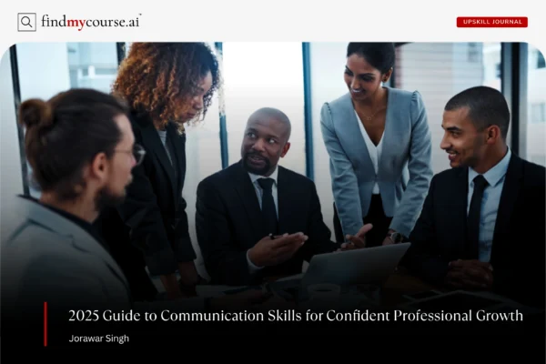 How to Improve Your Communication Skills A manager speaking to staff members in a meeting highlighting communication skills — Findmycourse.ai