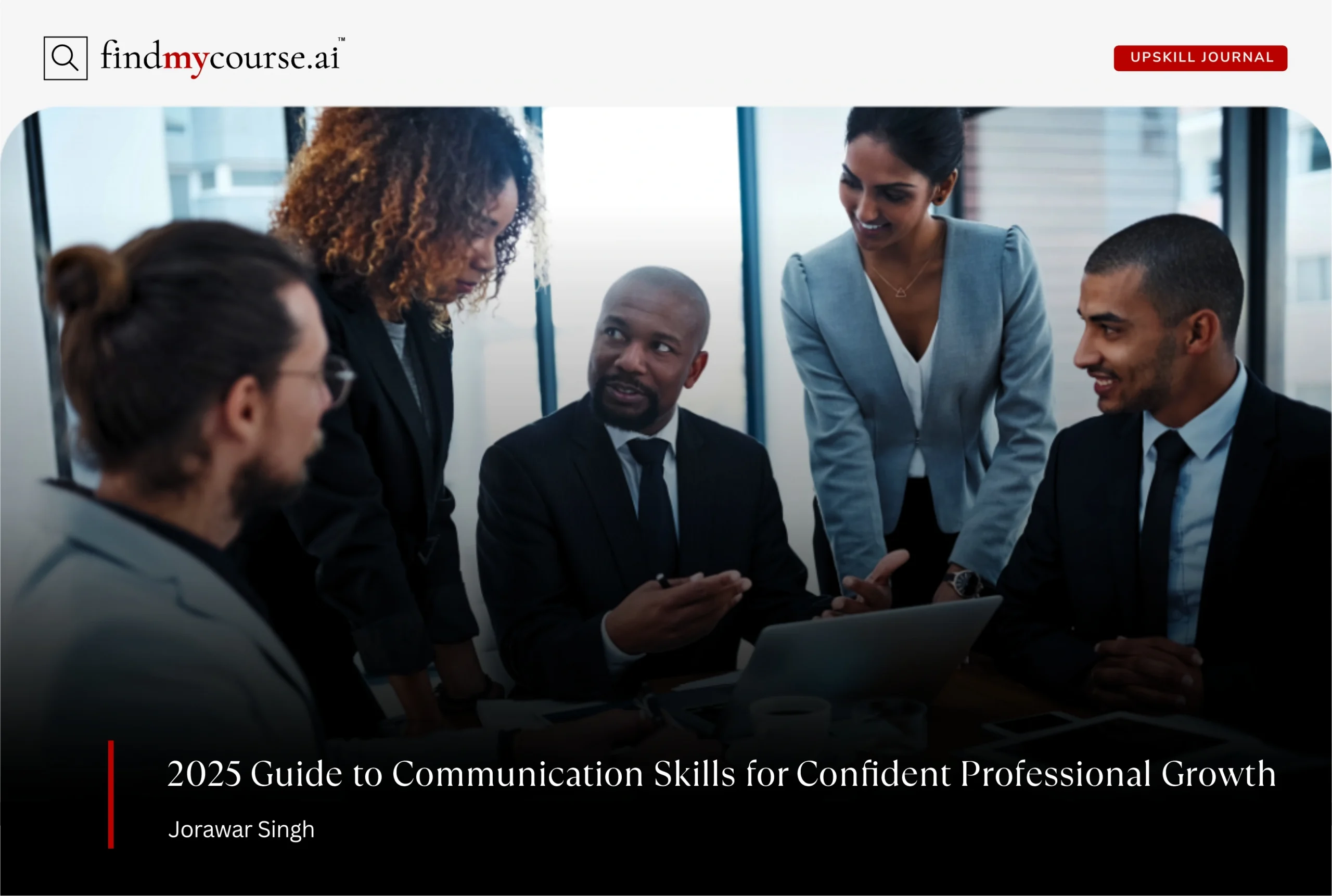 A manager speaking to staff members in a meeting highlighting communication skills — Findmycourse.ai