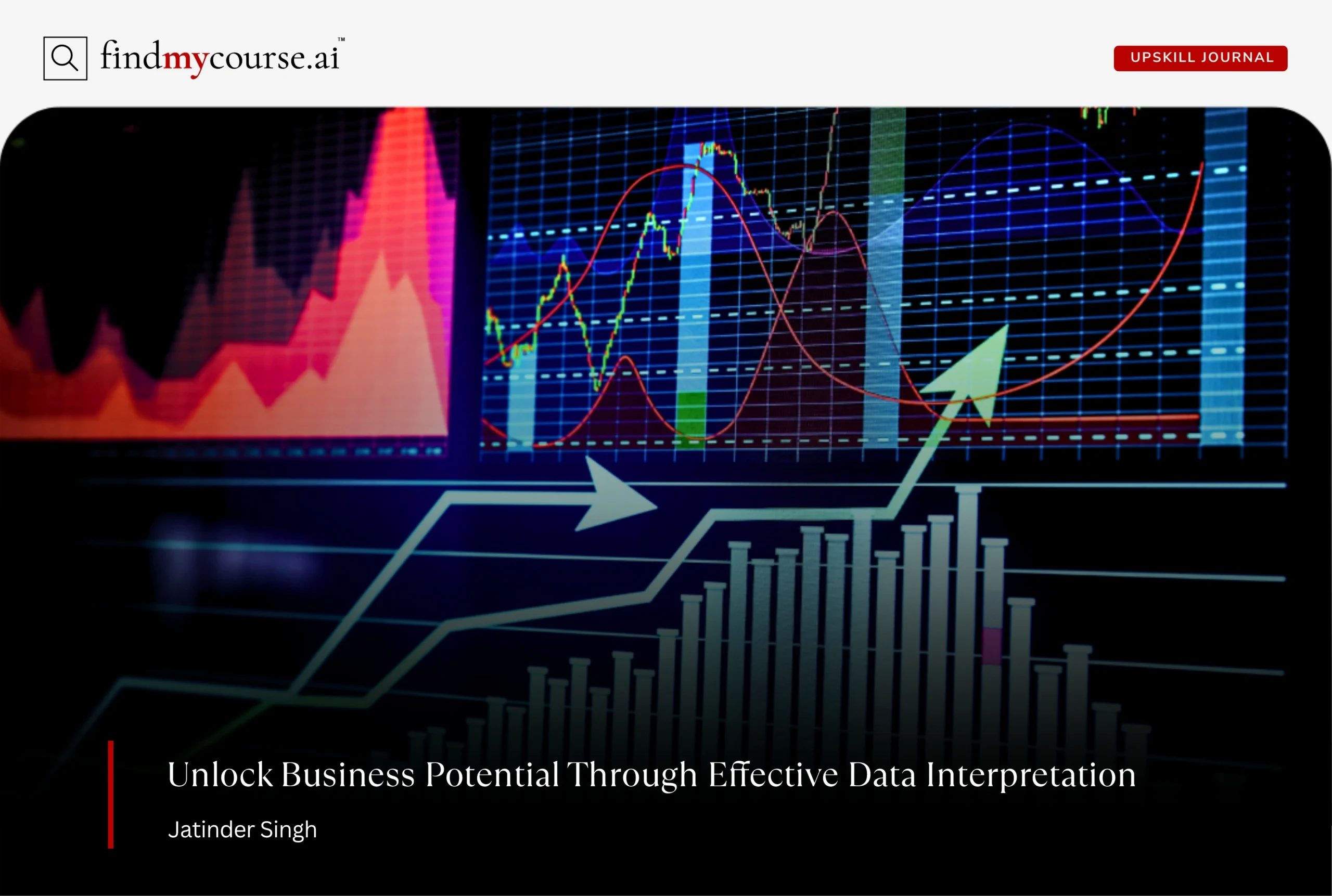 Visual depiction of data with graphs representing business data interpretation — Findmycourse.ai