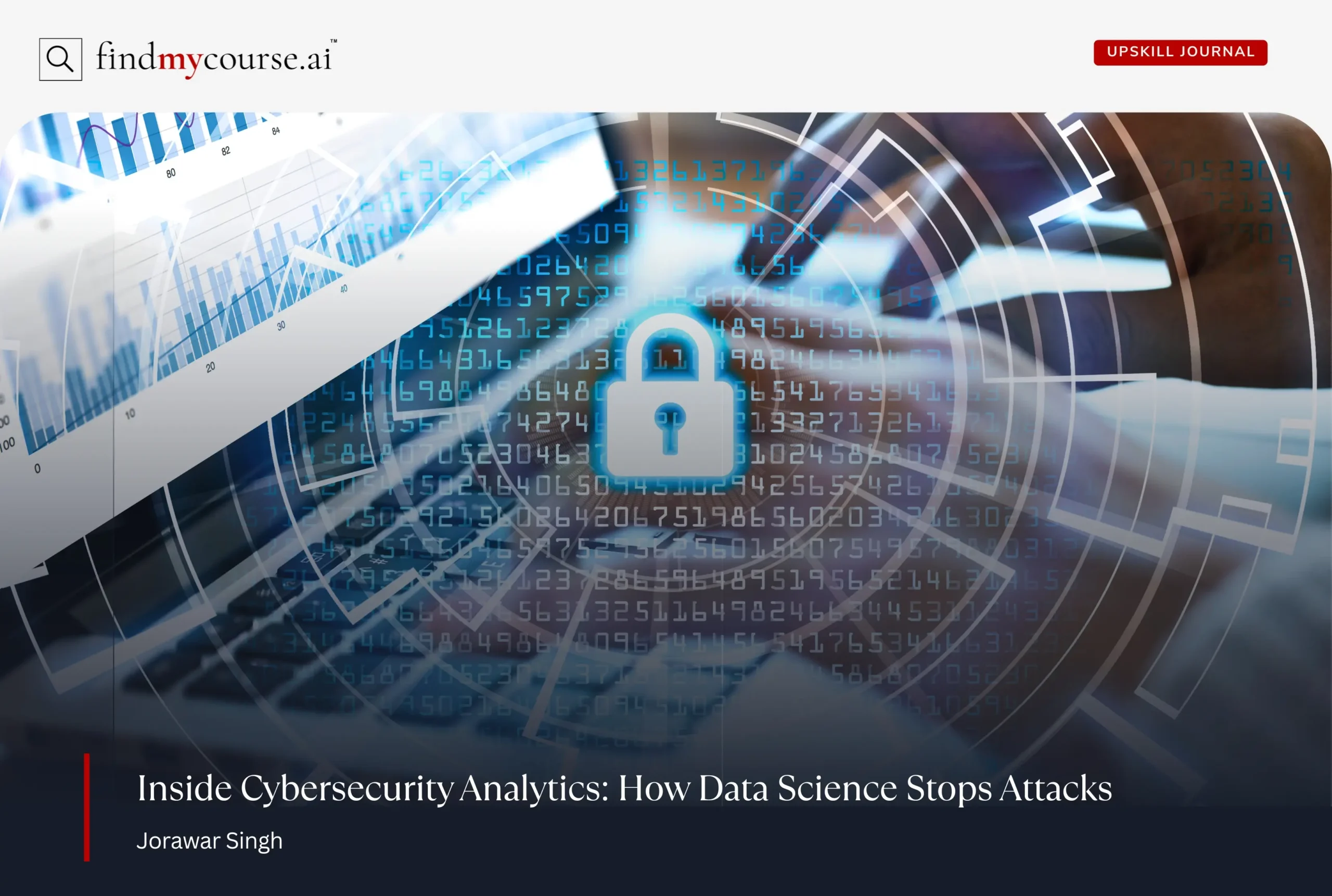 Internet security and data protection concept representing cybersecurity analytics — Findmycourse.ai