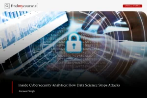 Internet security and data protection concept representing cybersecurity analytics — Findmycourse.ai