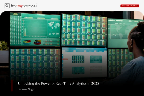 Analyst working on live data representing power of real-time analytics — Findmycourse.ai