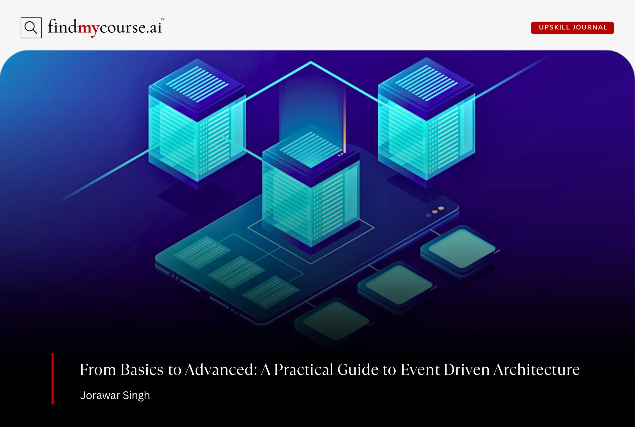 Cloud storage server architecture concept highlighting event-driven architecture — Findmycourse.ai