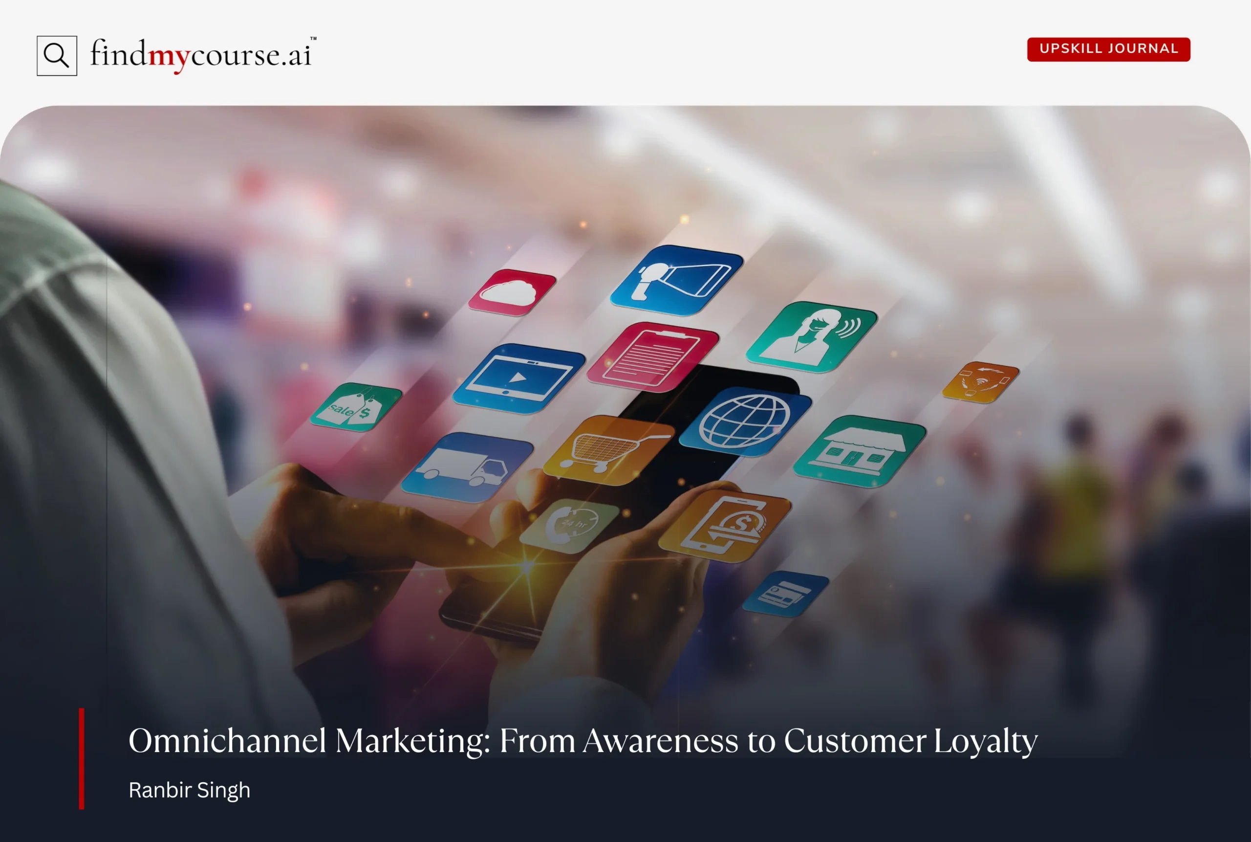 Smart retail and omni channel concept representing omnichannel marketing guide — Findmycourse.ai