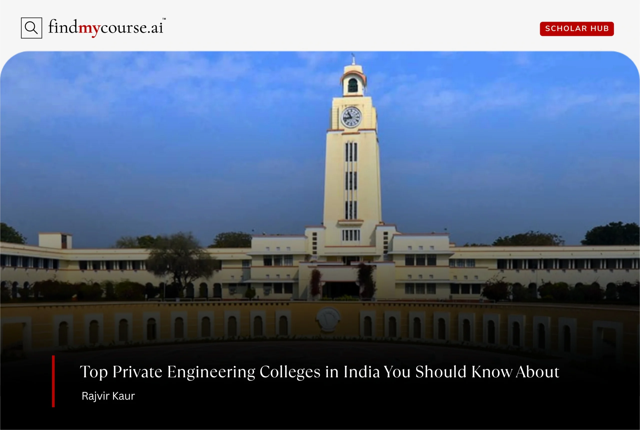 View of BITS Pilani campus highlighting top private engineering colleges in India — Findmycourse.ai