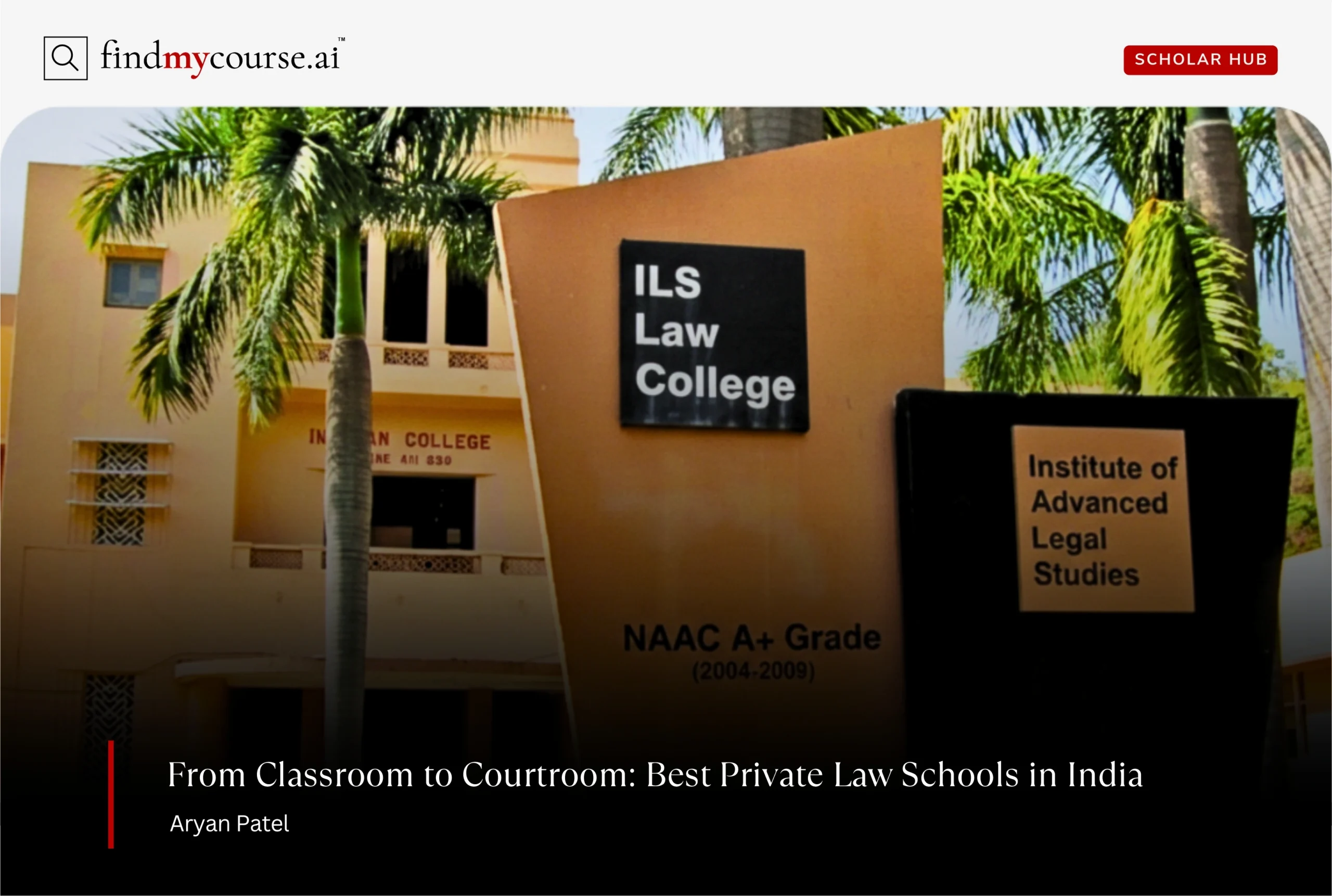Front view of ILS Law College in Pune denoting top private law colleges in India — Findmycourse.ai