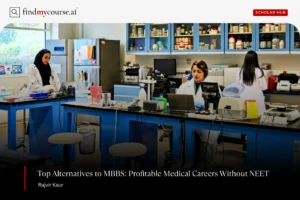 Medical researchers working in lab denoting high salary career options in medical without NEET — Findmycourse.ai